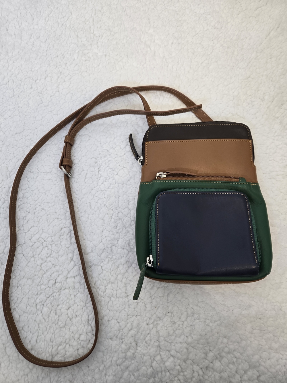 Mywalit Leather Crossbody Bag Card Slots